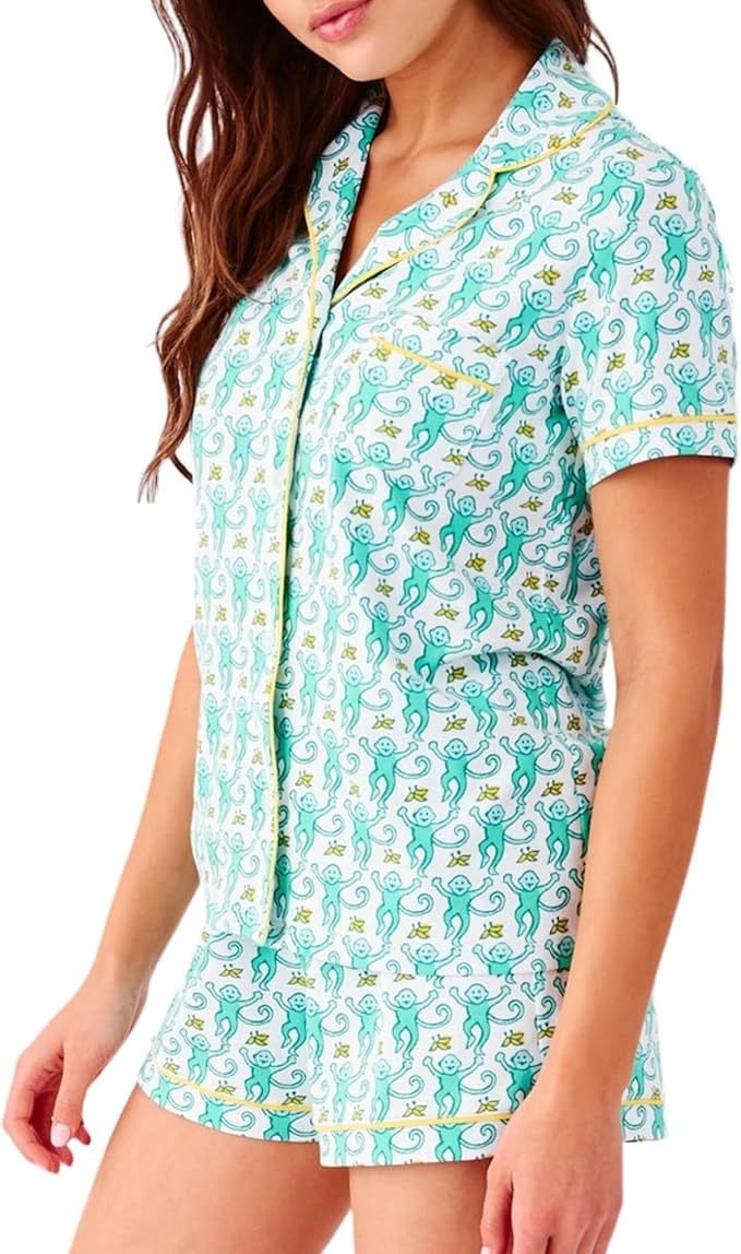 Monkey Pajama Shorts and T-Shirt