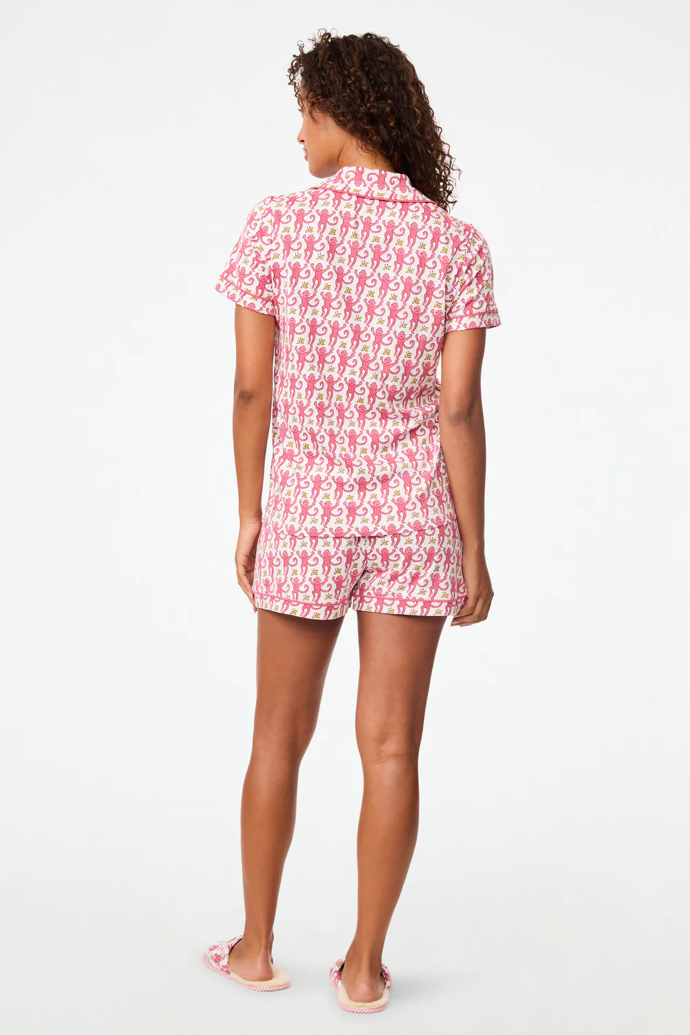 Pink Monkey 2 Piece PJ Set