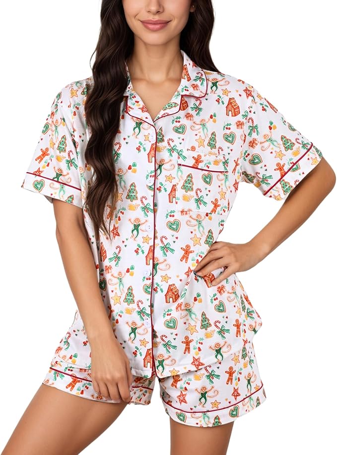 Christmas Monkey 2 Piece PJ Set