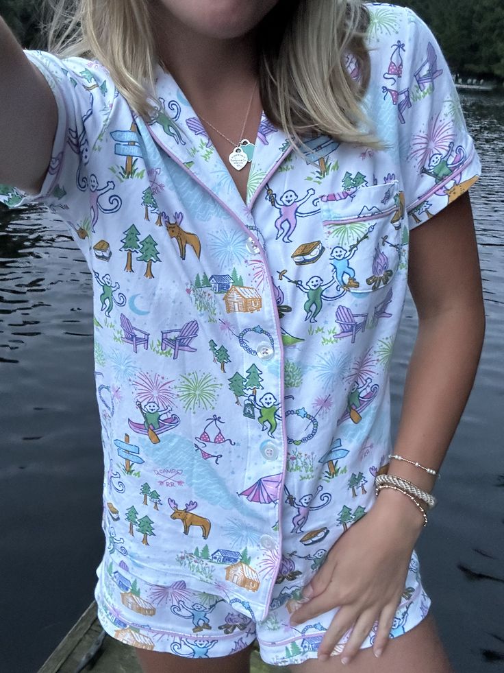 Summer Monkey 2 Piece PJ Set